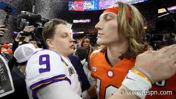 No. 1 overall picks Trevor Lawrence and Joe Burrow share bond with Urban Meyer