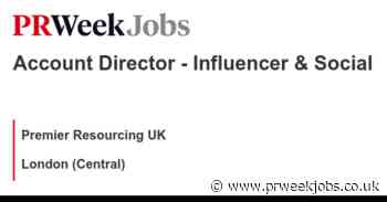 Premier Resourcing UK: Account Director - Influencer & Social