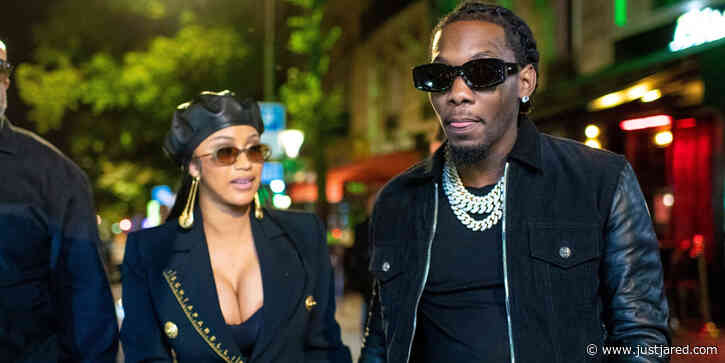 Cardi B & Offset Arrive for Dinner Together During Paris Fashion Week