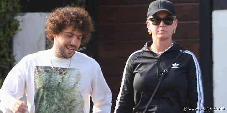 Katy Perry Meets Up With Benny Blanco At The Recording Studio