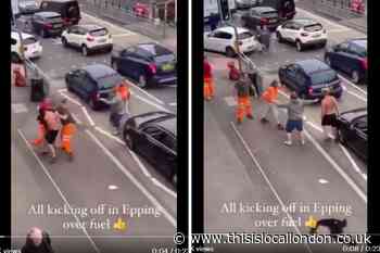 Men filmed 'fighting over fuel' near Shell garage in Epping