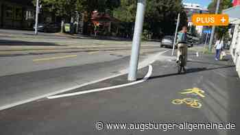 Augsburg will die Radmarkierung in der Hermanstraße prüfen