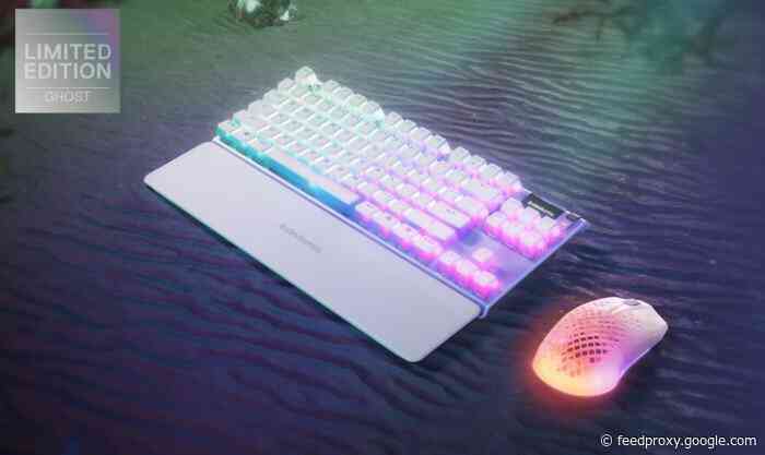 SteelSeries limited edition Ghost Collection Aerox 3 Wireless mouse and Apex 7 TenKeyLess keyboard