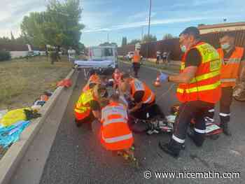 Un motard de 23 ans grièvement blessé après un accident à Antibes