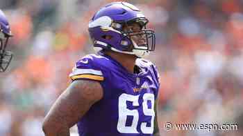 Hill to remain Vikings' LT despite Darrisaw return