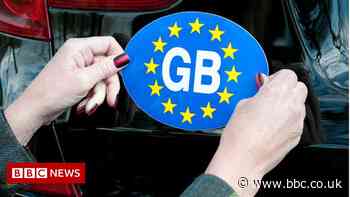 GB number plate sticker no longer valid abroad