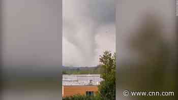 See rare tornado strike town in northern Germany