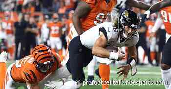 Trevor Lawrence, Jaguars lead Bengals 14-0 at halftime