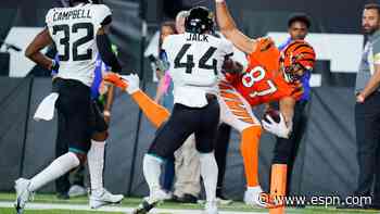 C.J. Uzomah scores second TD for Bengals