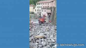 WATCH:  Lake Como hit by landslide and flooding