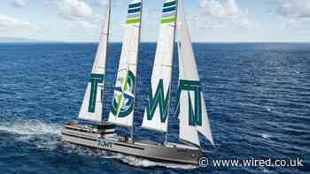 This cargo ship runs on wind