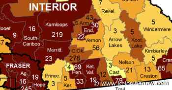 Case counts up in Central Okanagan and Kamloops, latest COVID-19 figures show - KelownaNow