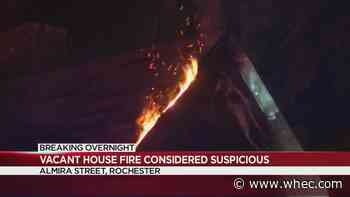 Firefighters: Vacant house fire on Almira Street 'supsicious'