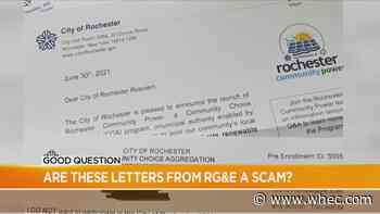 Good Question: Are these letters from RG&amp;E a scam?