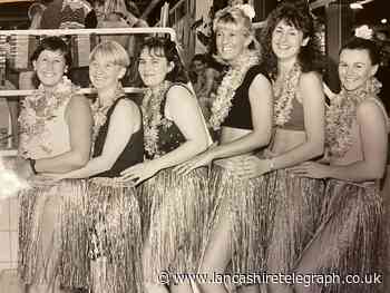 Grass skirts galore down at the Wavelengths pool in Nelson in the 1990s