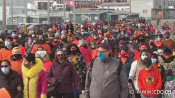 'We are still here': Hundreds march in Iqaluit on National Day for Truth and Reconciliation