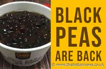 Black peas are back at Bolton's Carrs Pasties from this week - The Bolton News