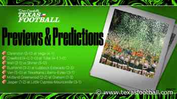 Small School Mega Preview: Clarendon vs. Vega, Jasper vs. LCM, Wall vs. Shiner and More! - Dave Campbell's Texas Football