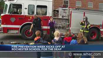 RFD distributes 'bed shaker' smoke alarms at Rochester School for the Deaf