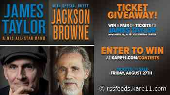 CONTEST ENDED: Win 2 tickets to see James Taylor at Xcel Energy Center