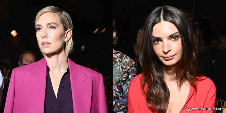 Vanessa Kirby & Emily Ratajkowski Sit Front Row at Valentino's Fashion Show in Paris