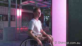 Bruno Booth invites people to experience his installation Tightness Times Toughness at the Fremantle Biennale - The West Australian