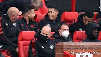 Cristiano Ronaldo is named on the substitutes' bench as Manchester United draw with Everton