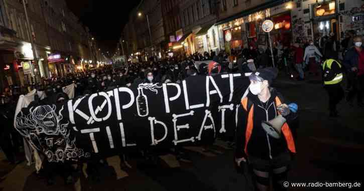 Demonstration gegen Räumung von Bauwagen-Siedlung «Köpi»