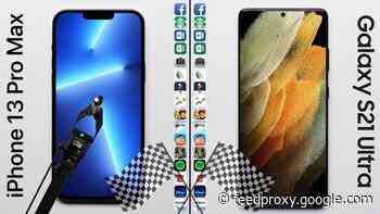 Speed Test: iPhone 13 Pro Max vs Galaxy S21 Ultra (Video)