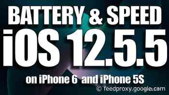 iOS 12.5.5 speed & battery test (Video)