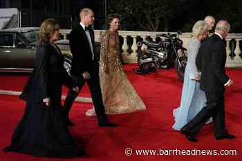 Kate's dazzling dress earns compliment from Daniel Craig at Bond premiere - Barrhead News