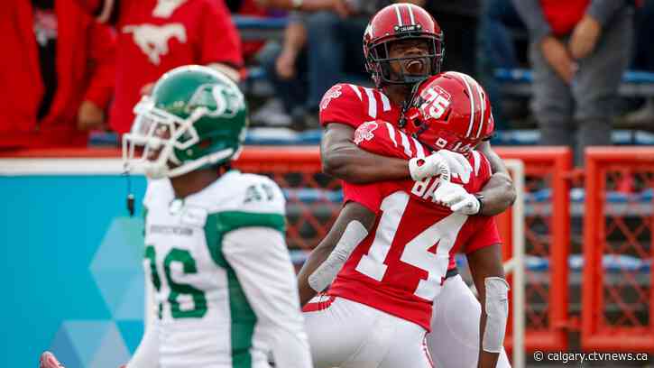 Henry, Bane score touchdowns for Stampeders in 23-17 win over Roughriders