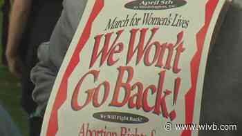 Pro-choice demonstrators march through Buffalo