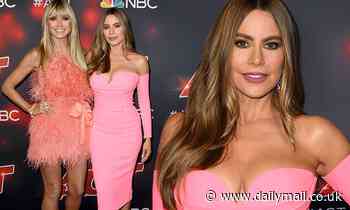 Sofia Vergara poses with co-judge Heidi Klum ahead of America's Got Talent live shows in LA - Daily Mail