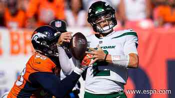 New York Jets' Zach Wilson, on record pace for sacks, must avoid Carr wreck