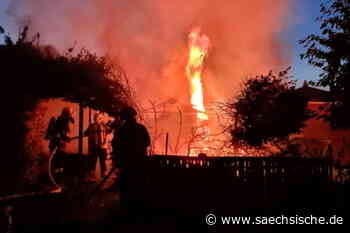 Riesa: Feuer in Riesas größter Gartenanlage - Sächsische.de
