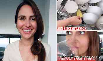 Foodie reveals FOOD SCRAPS are the secret to keeping your dishwasher smelling fresh at all times - Daily Mail