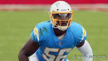 Chargers' Murray ruled out for MNF vs. Raiders