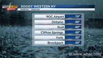 First Alert Weather: Now that the wet weather has arrived, it will be a slow to move out of Rochester