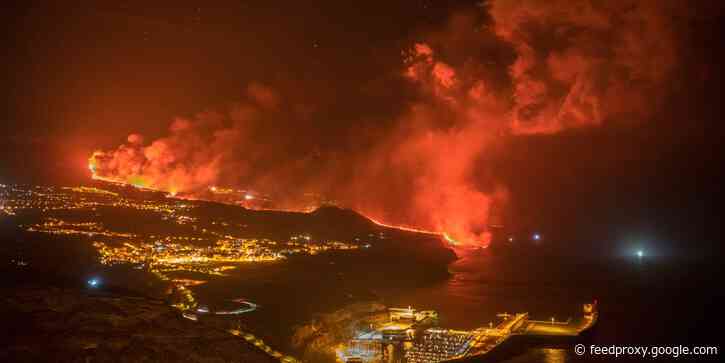 Photos show the Canary Island volcano in the Atlantic, which is becoming 'much more aggressive,' say scientists