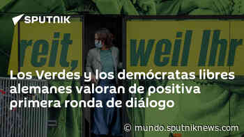 Los Verdes y los demócratas libres alemanes valoran de positiva primera ronda de diálogo - Sputnik Mundo