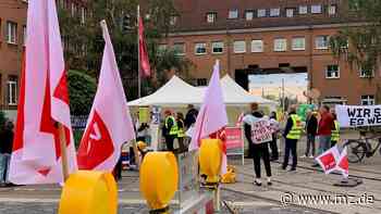 Streik hat begonnen: „Wir wollen ein politisches Signal senden - Mitteldeutsche Zeitung