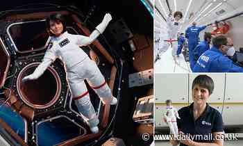 A Barbie doll likeness of astronaut Samantha Cristoforetti is sent on a zero-g flight