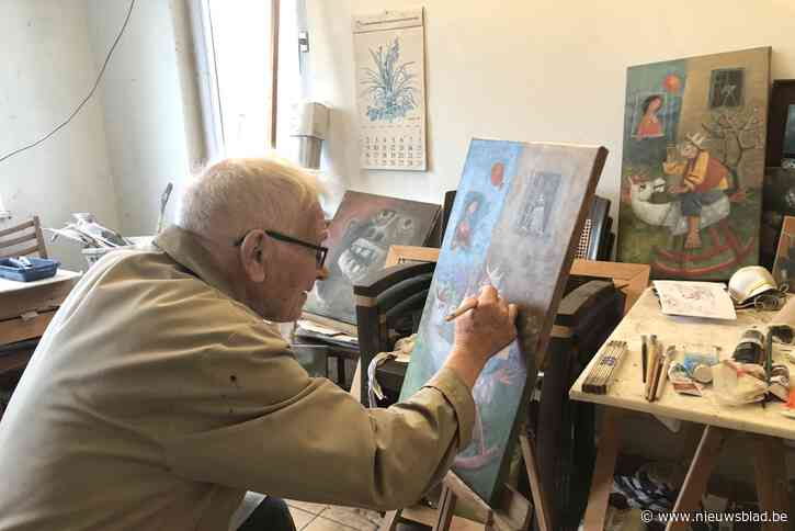 Gabi Konings (90) schildert nog steeds met jeugdig enthousiasme