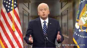 "SNL" spoofs Dems' divisions as James Austin Johnson debuts as Biden - Axios