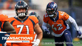 Broncos elevate G/C Austin Schlottmann, ILB Curtis Robinson to game-day roster for #BALvsDEN - DenverBroncos.com
