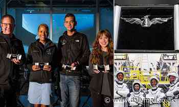 SpaceX's all-civilian crew gets their astronaut wings