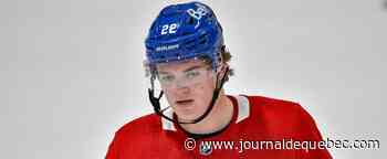 Cole Caufield de retour sur la patinoire