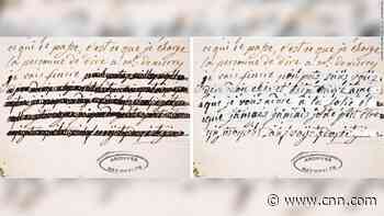 Censored letters between Marie-Antoinette and her rumored lover revealed in full with X-rays