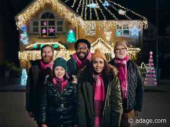 Trick-or-treaters interrupt Christmas tree decorators in U.K.'s first holiday ad